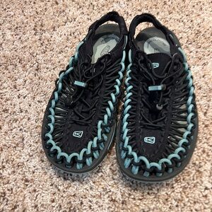 Keen Black and Teal Women's Sandals